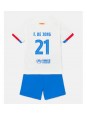 Barcelona Frenkie de Jong #21 Dječji Gostujuci Dres kompleti 2023-24 Kratak Rukavima (+ kratke hlače)